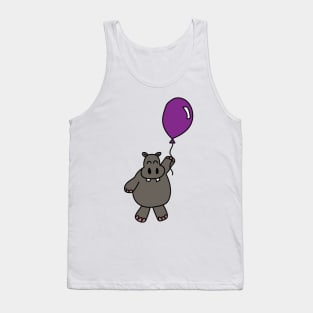 Hippo with Balloon Tank Top